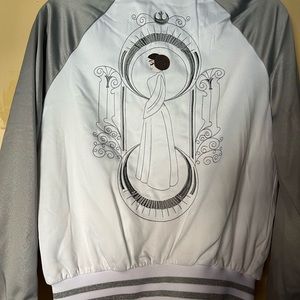 Disney Our Universe Star Wars Leia Satin Bomber Jacket size small